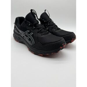 Asics GEL-Venture 10 Men Trail Running Shoe Black Lake Grey Red Men's Size 11